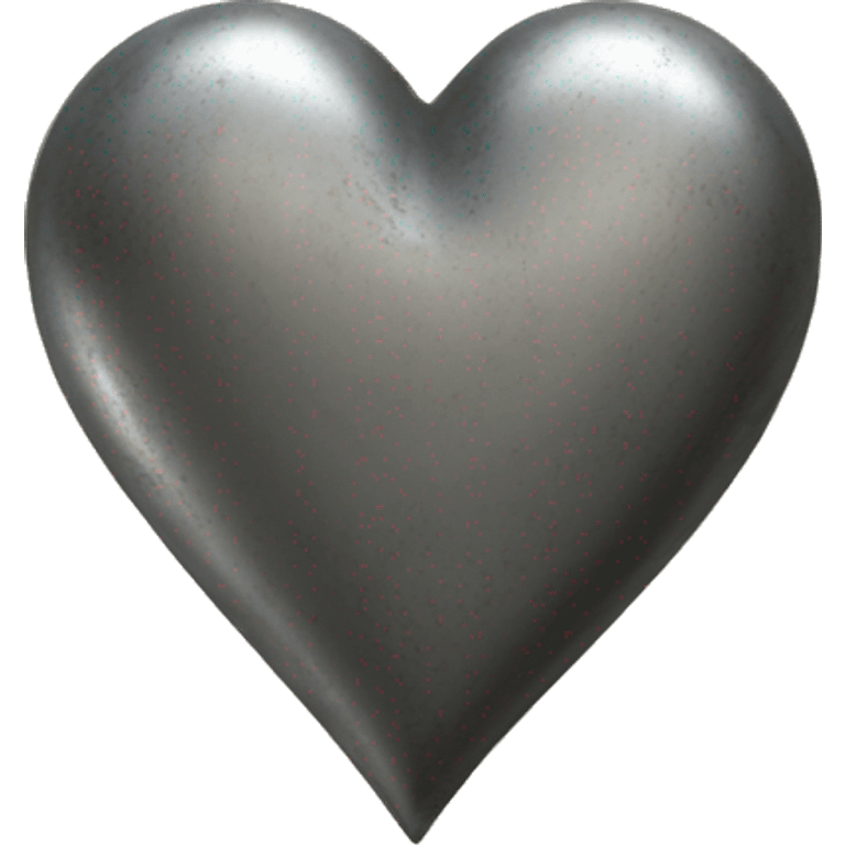 Metal vintage heart emoji