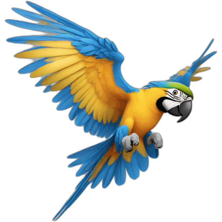 Blue And Gold Macaw Flying emoji