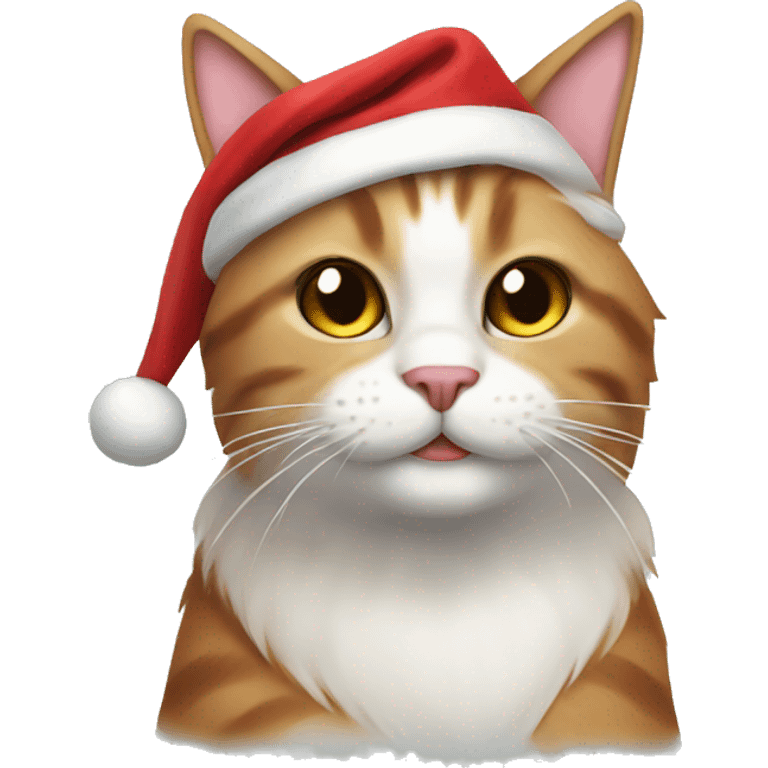 santa cat emoji