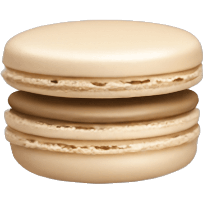 Beige macaron  emoji