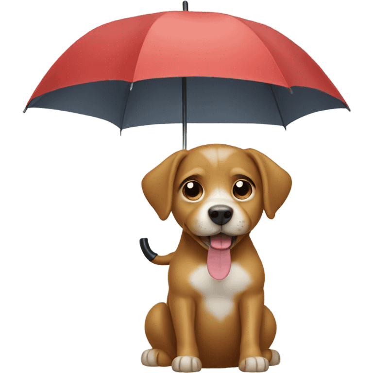 dog with umbrella  emoji