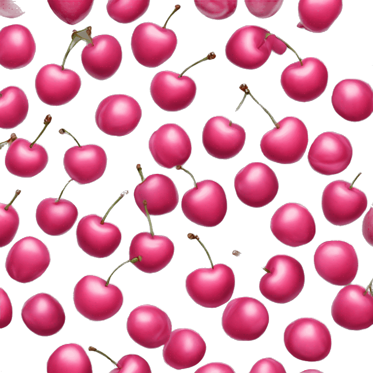 pink cherries emoji