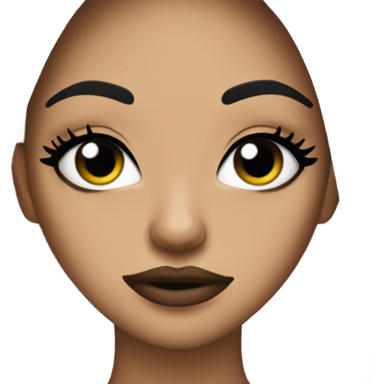 diva emoji with nails and lashes and pouty li emoji