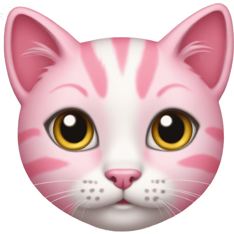 Pretty pink kitty emoji