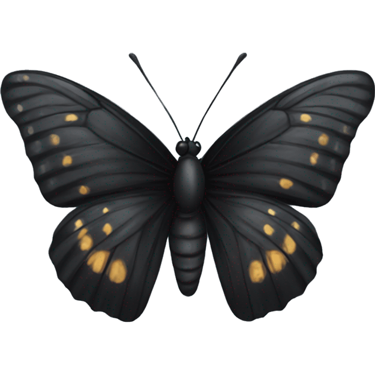 Black butterfly emoji