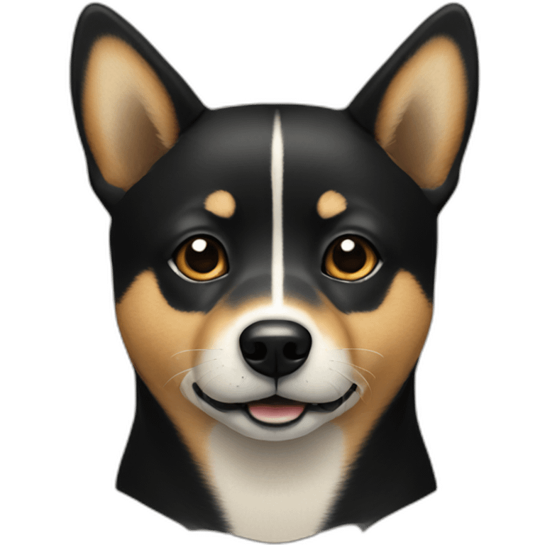 black shiba face emoji