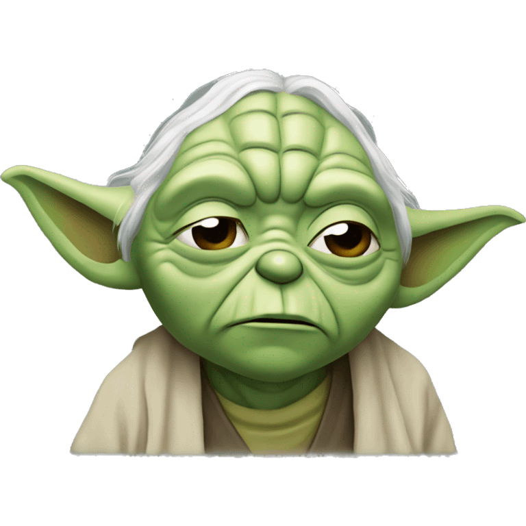 Yoda qui est fatigué  emoji