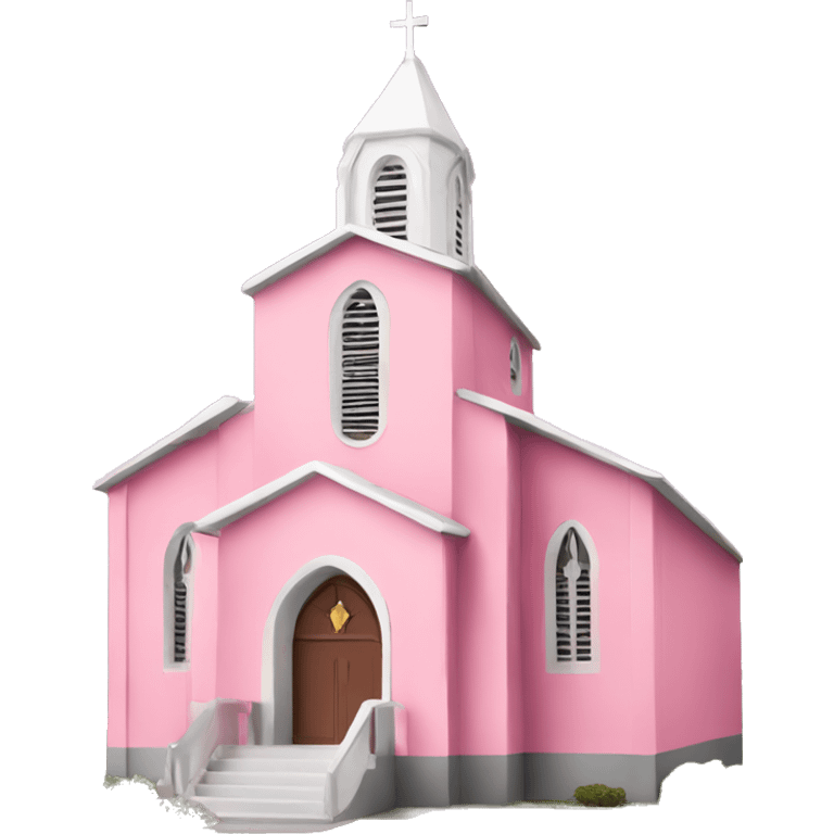 Pink church emoji