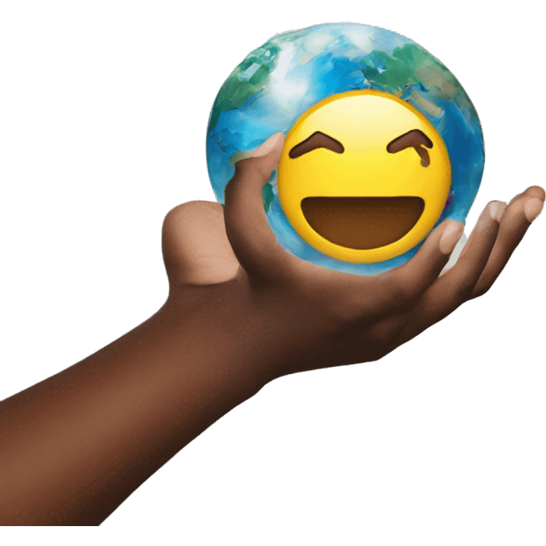 World on my hands emoji