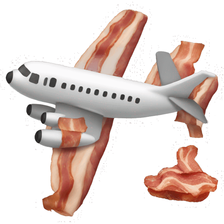 bacon plane emoji