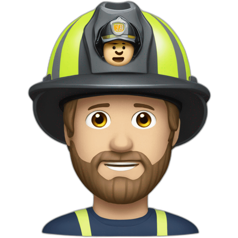 Brian Wilson with a firefighter helmet emoji