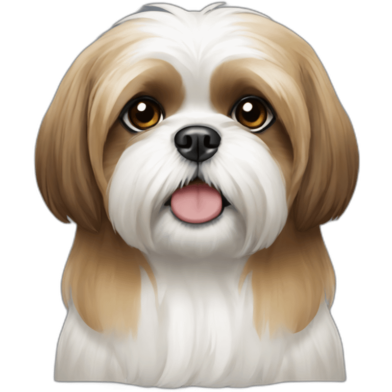 white-and-caramel-shih-tzu emoji