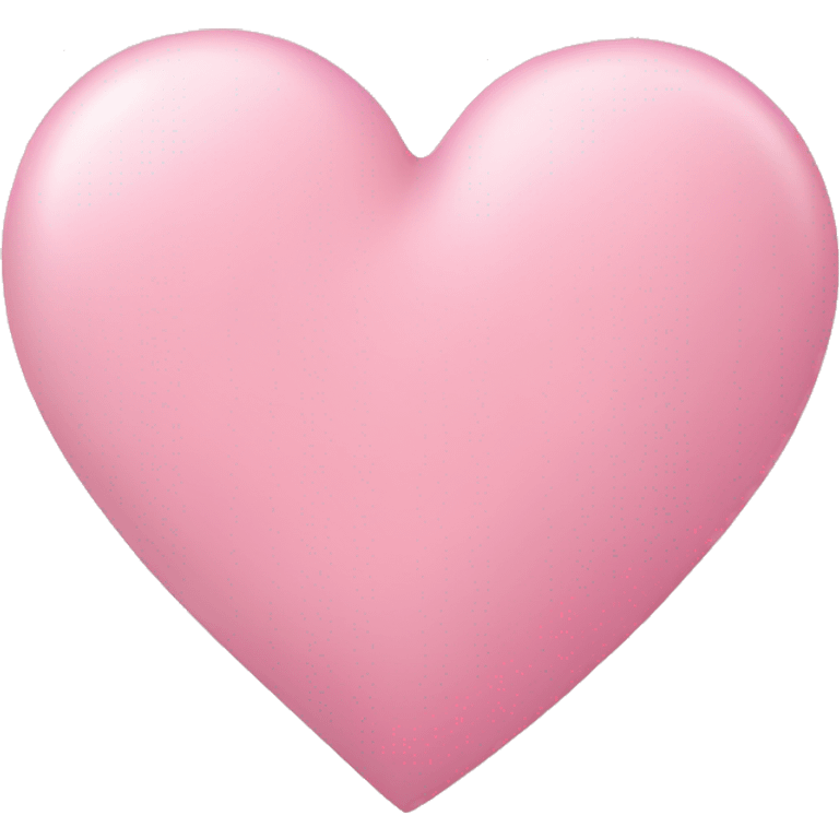 Soft pink heart emoji