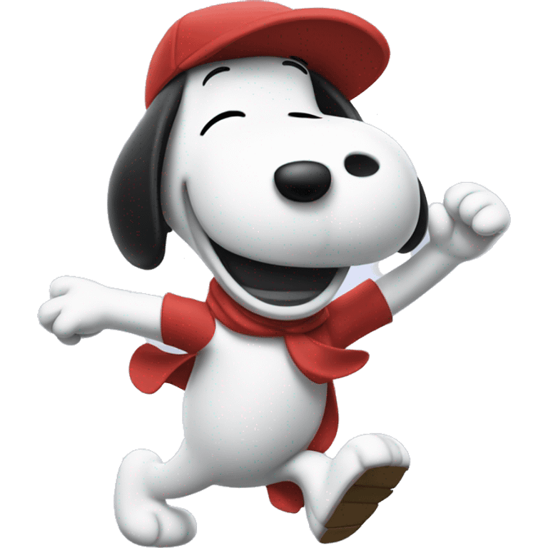 snoopy dancing emoji