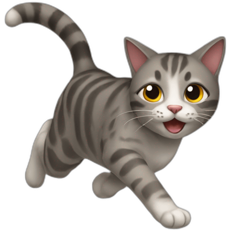 cat run emoji