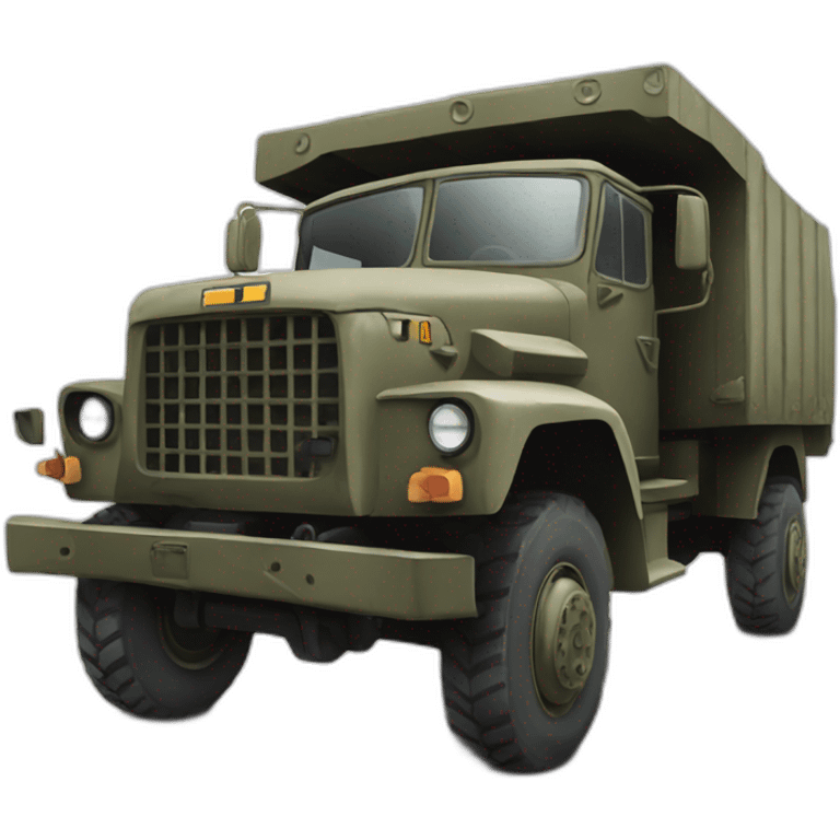 Broken army truck emoji