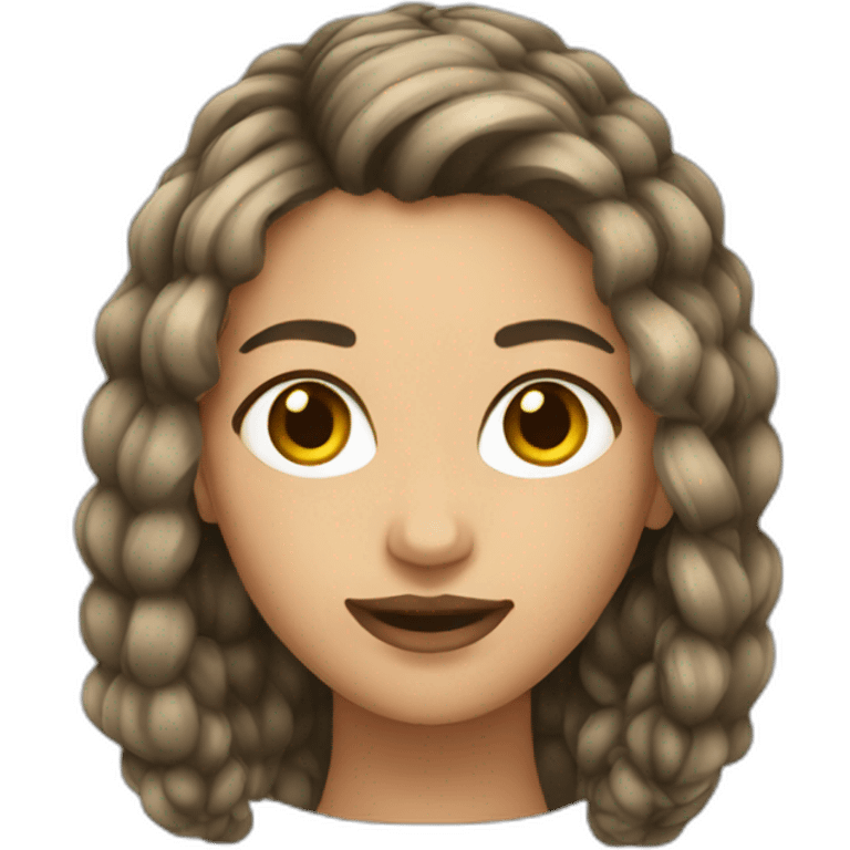 Femme 2 tresses emoji