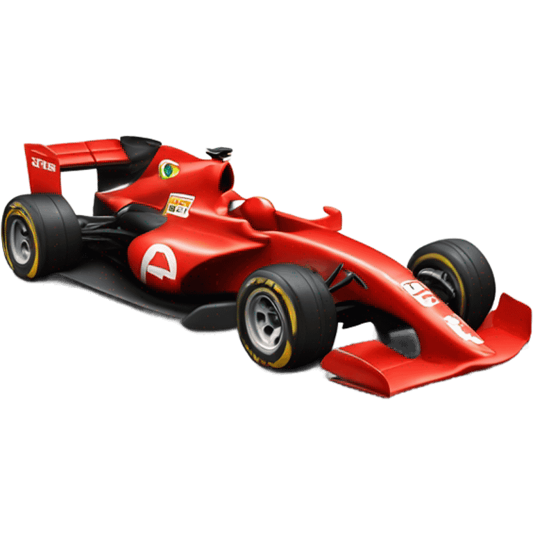 red formula one racecar emoji