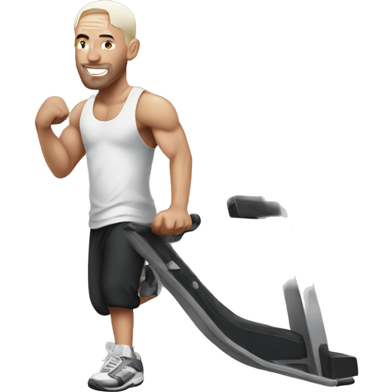 Eminem working out emoji