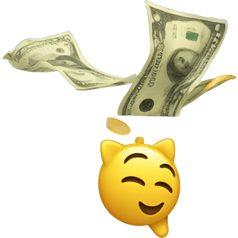 money falling emoji