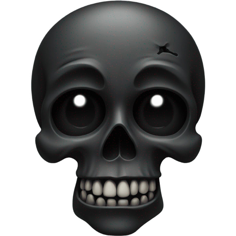 Black skull emoji