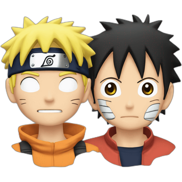 naruto and luffy emoji