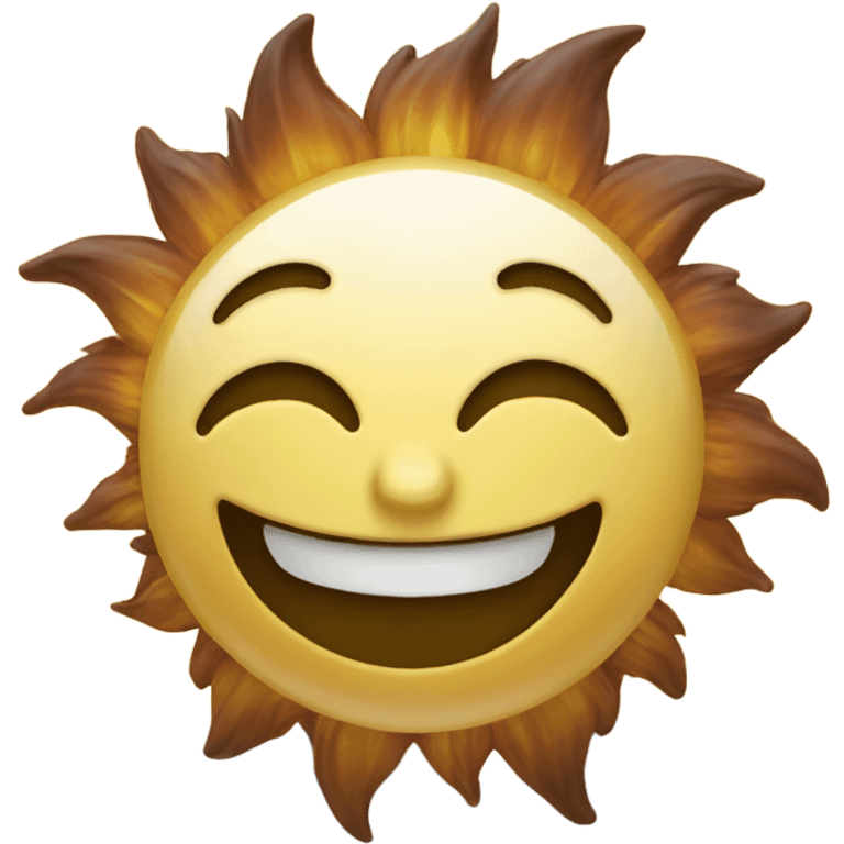 Smiling sun emoji