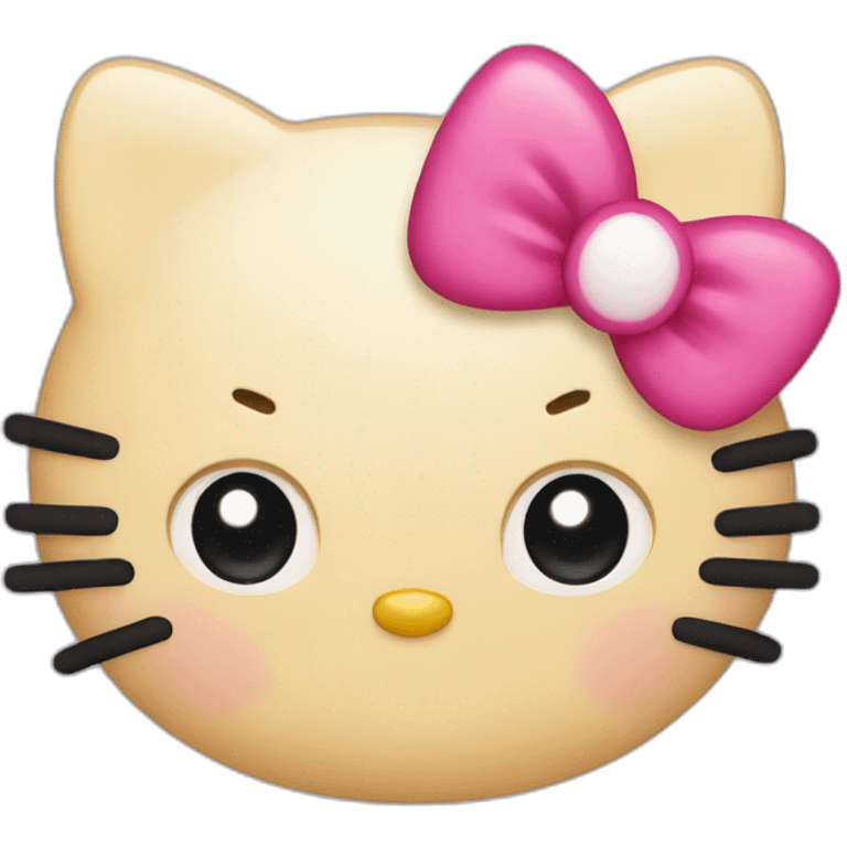 Hello kitty face emoji