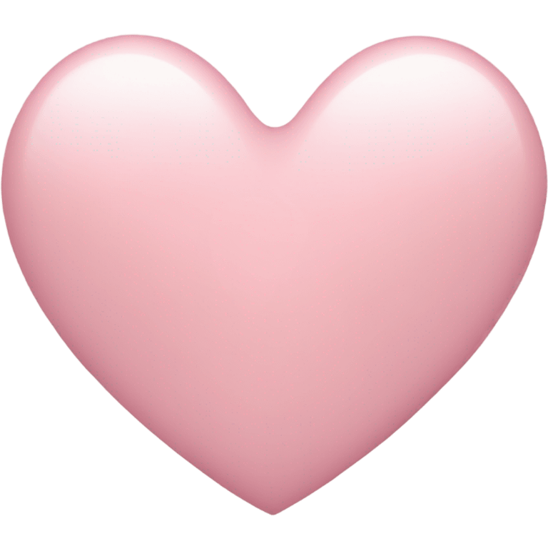 Light pink heart emoji