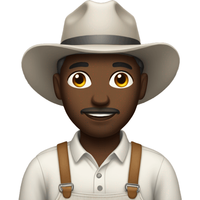 Black man in farm emoji