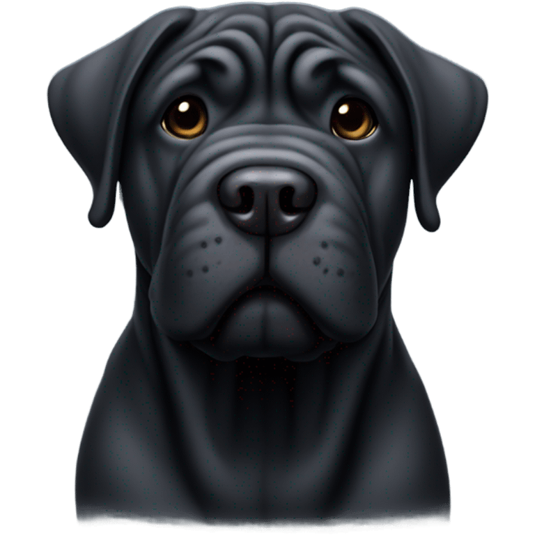 black shar pei  emoji