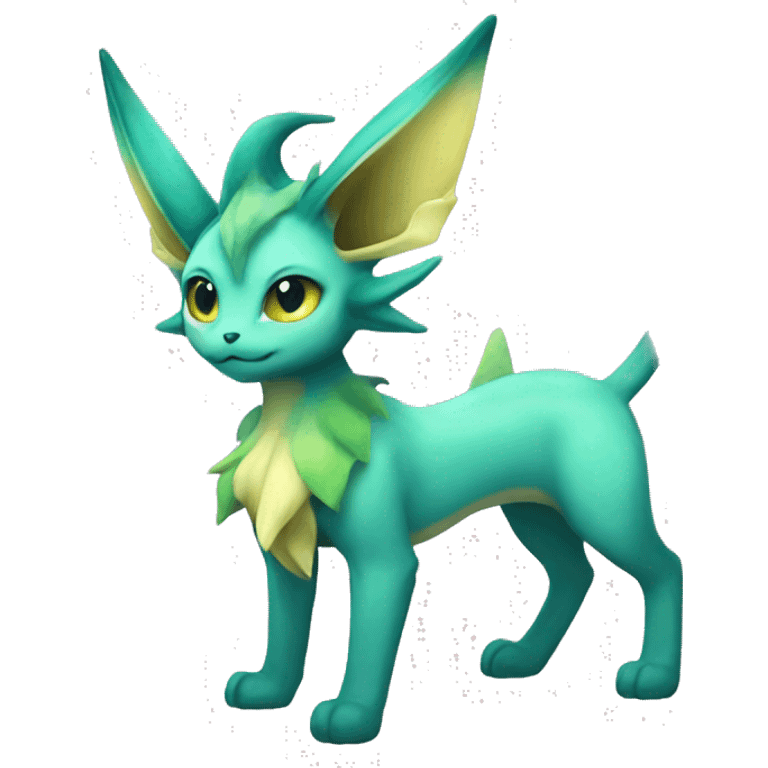 Vaporeon-Leafeon full body emoji