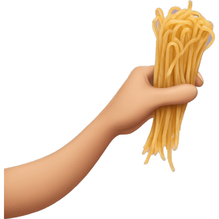 finger grab spaghetti emoji