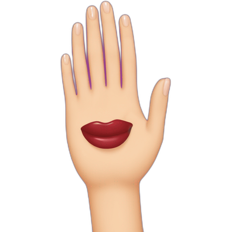 Main vernis emoji