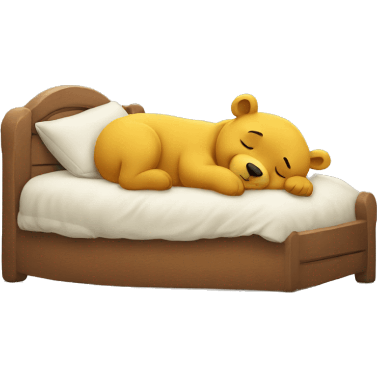 Pooh bear sleeping  emoji