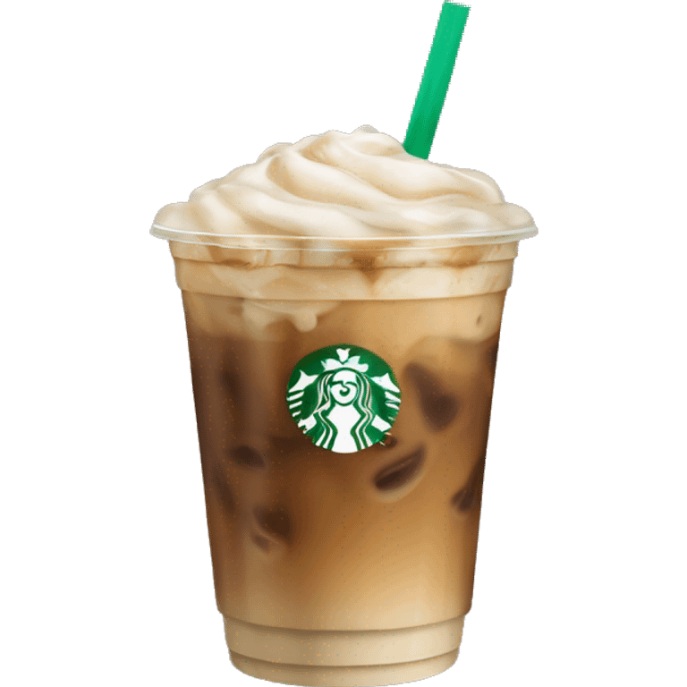 starbucks vanilla iced coffee with no whip emoji