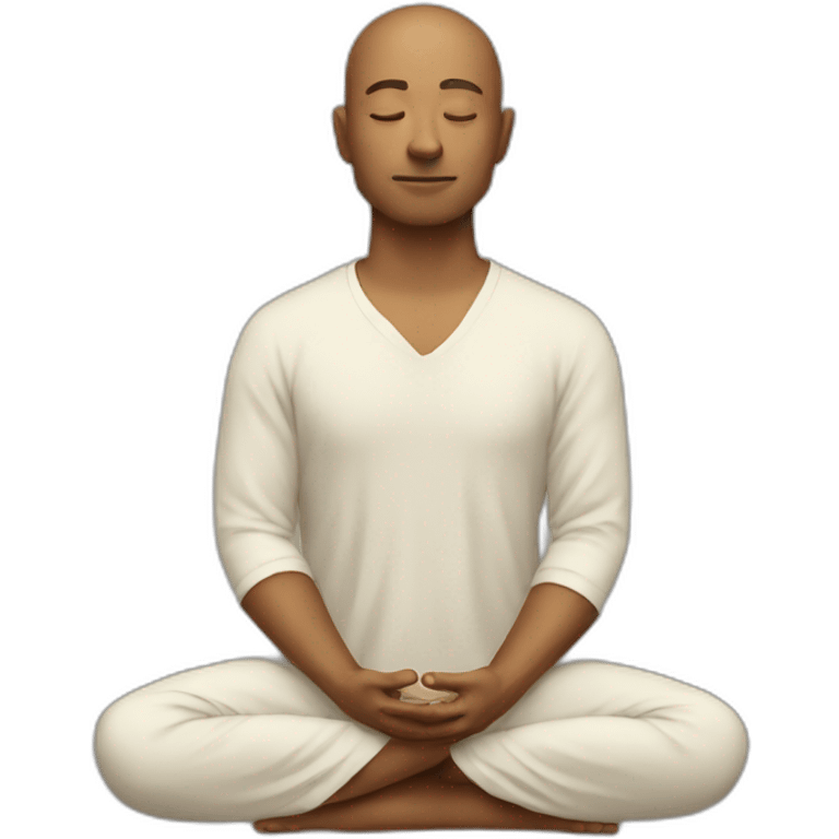 Man meditating  emoji