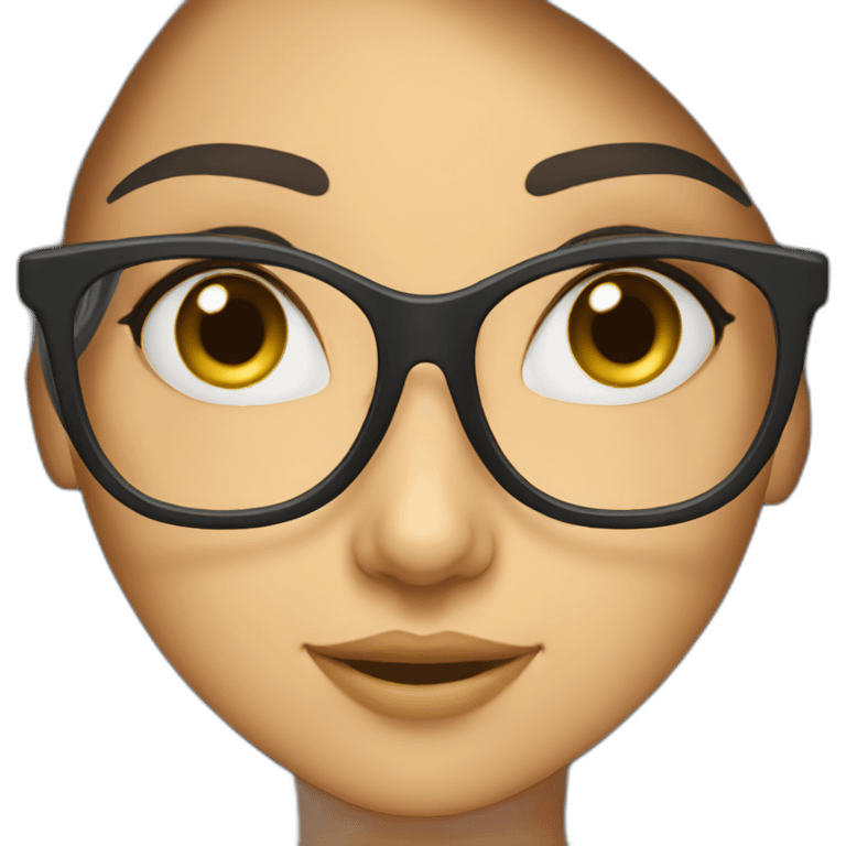 Arabe girl With glasses emoji