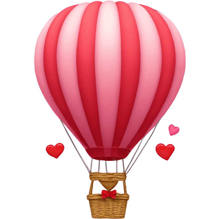 Valentine’s Day hot air balloon emoji