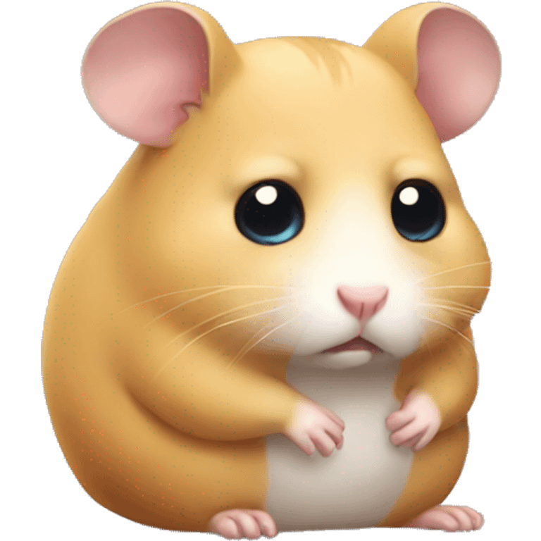 very sad hamster emoji