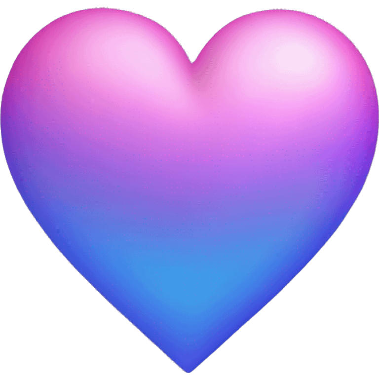 Heart purple, pink and blue emoji