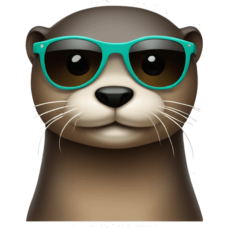 Otter with sunglasses  emoji