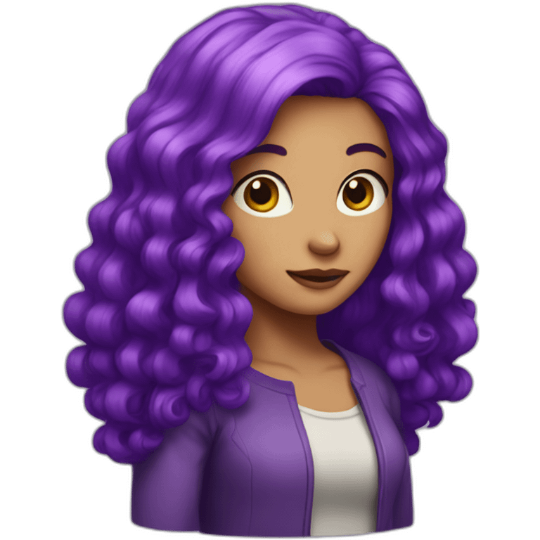 purple haired karen emoji