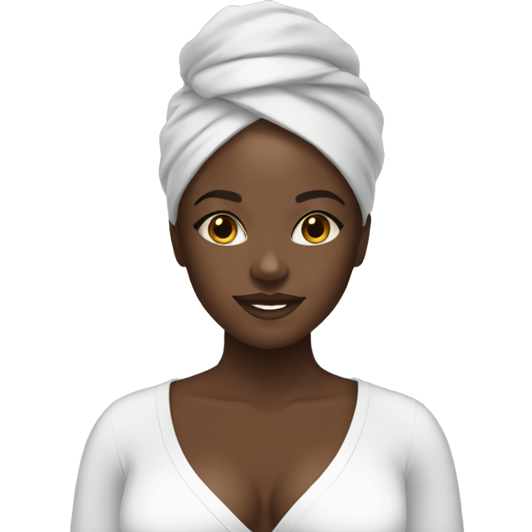 Black girl spa day emoji