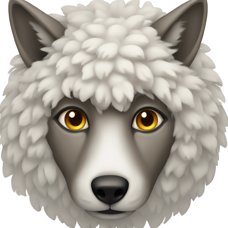 Wolf with sheep skin emoji