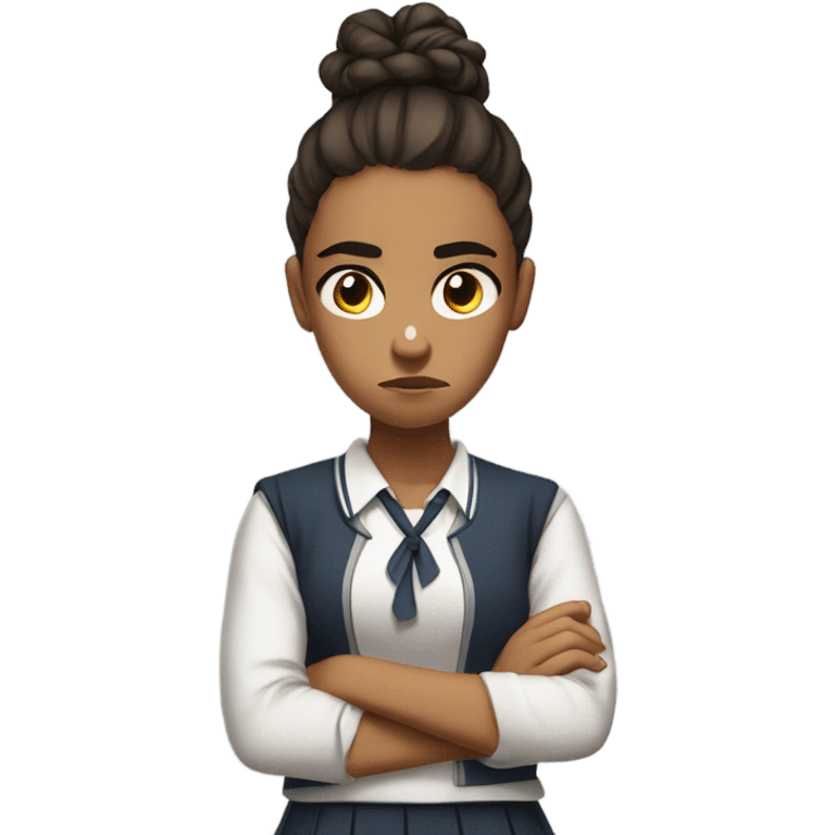 Student girl angry emoji