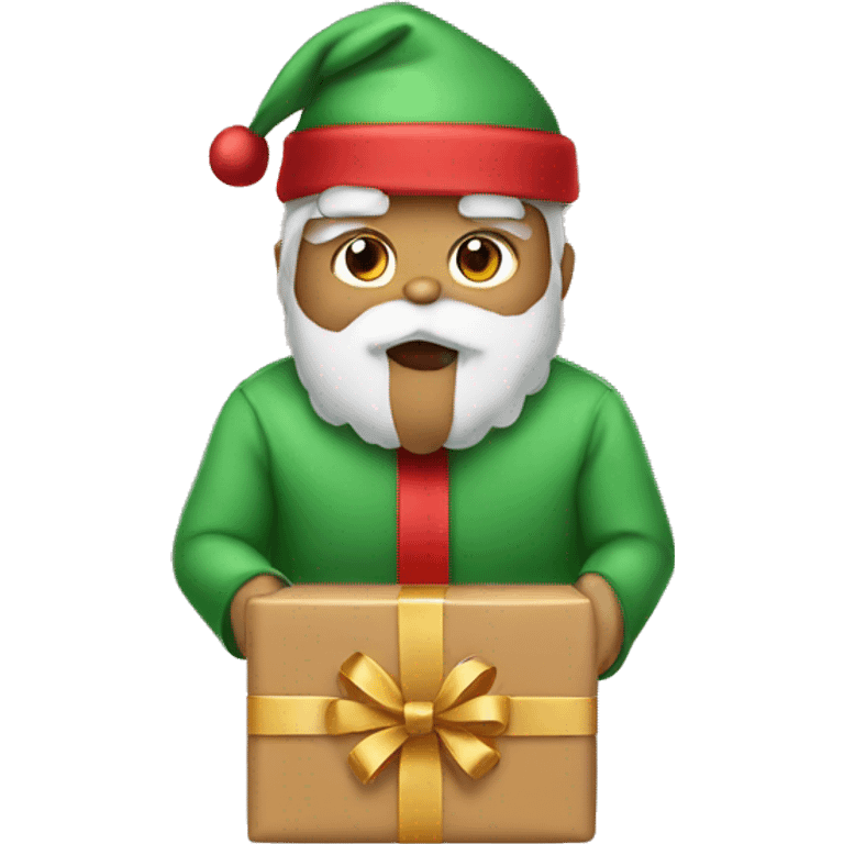 Small Christmas gift emoji