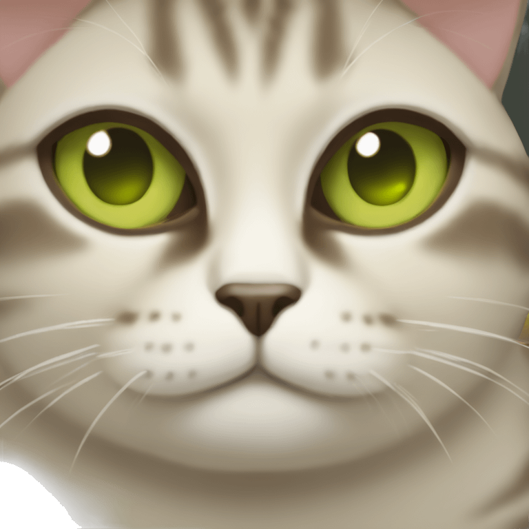 Gato con cara de aguacate  emoji