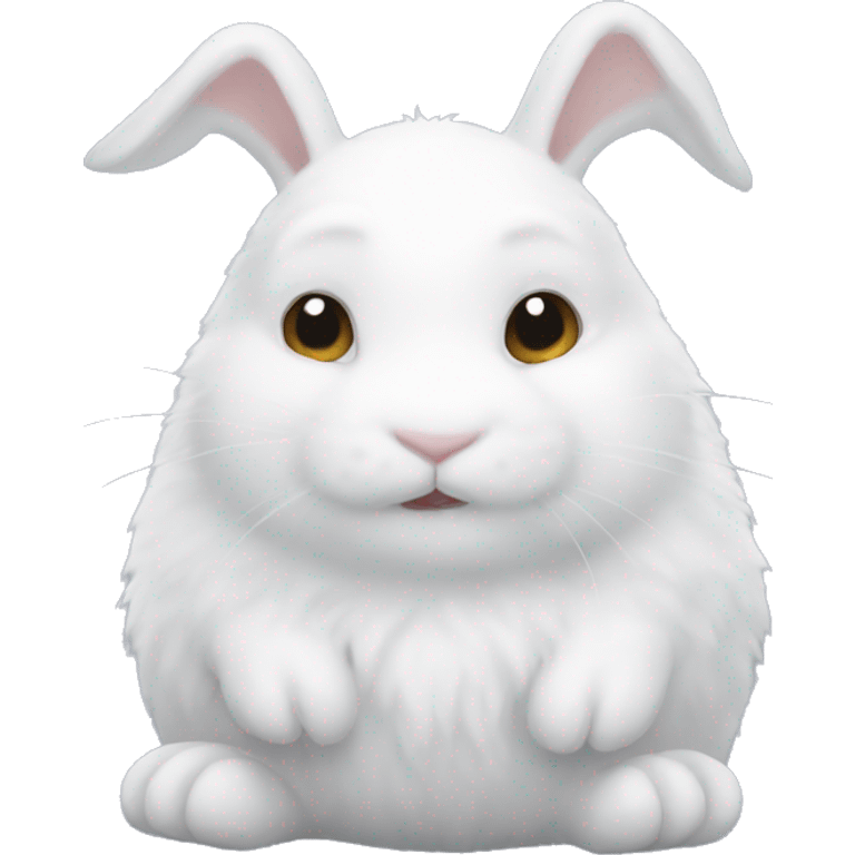 rabbit resemble snowboll  emoji