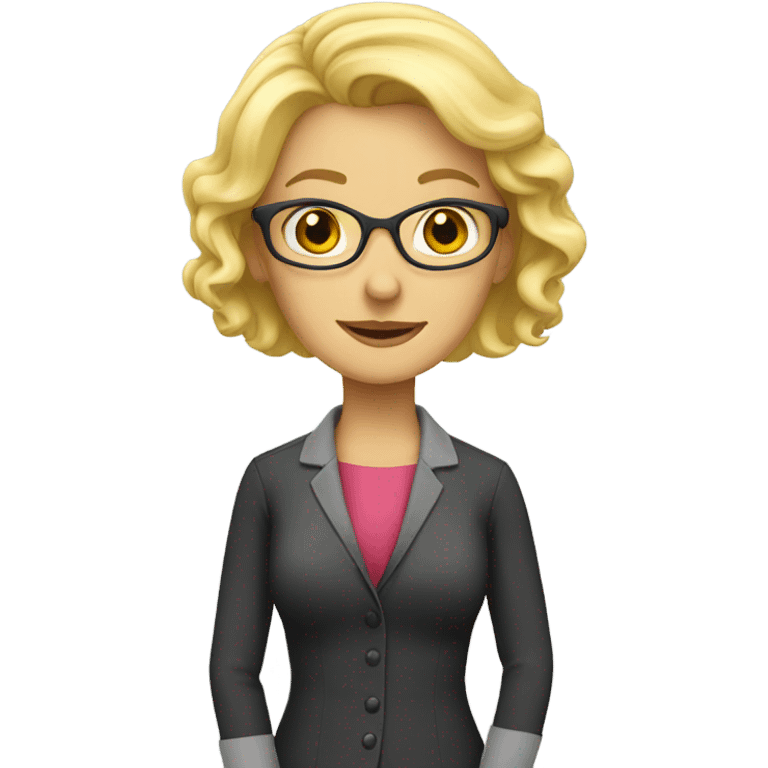 blonde woman- teacher emoji